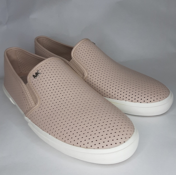 pale pink leather sneakers